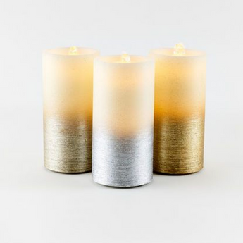 Silver Ombre Water Wick Candle
