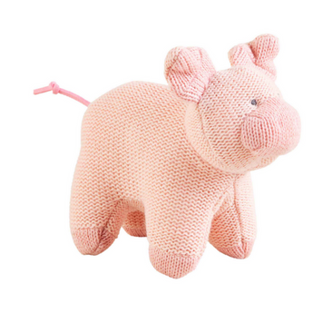 Pig Farm Knit Rattle