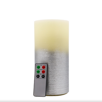 Silver Ombre Water Wick Candle
