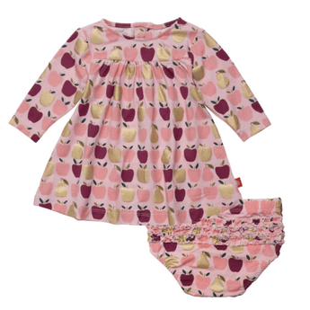 Appleton Magnetic Little Baby Dress and Diaper Cover Set - Ruffled Feather