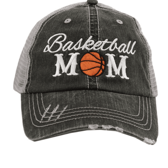 Basketball Mom Trucker Hat - Ruffled Feather