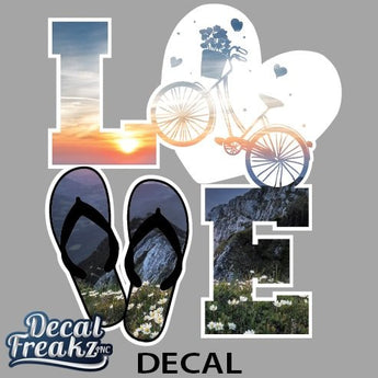 Bike Love Decal (Many Designs) - Ruffled Feather