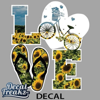Bike Love Decal (Many Designs) - Ruffled Feather