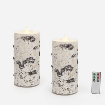 Birch Water Wick Candle with Remote - Ruffled Feather