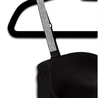 Black Crystal Strap-Its - Ruffled Feather