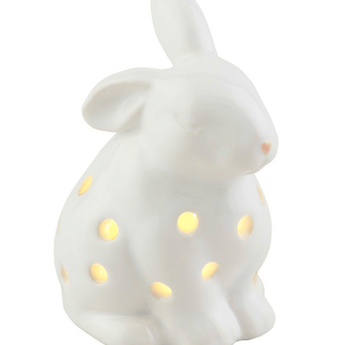 Bunny LED Light Sitter - Ruffled Feather
