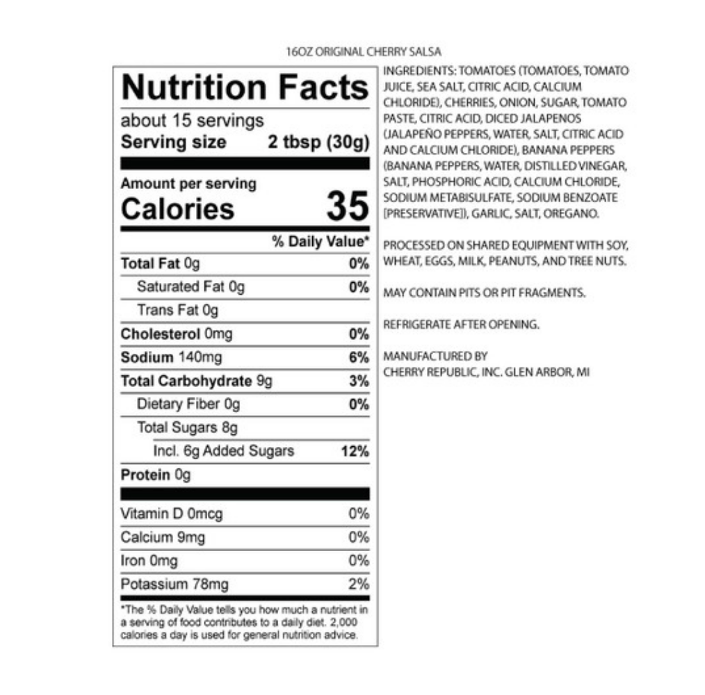 Cherry Republic - Original Cherry Salsa - Ruffled Feather