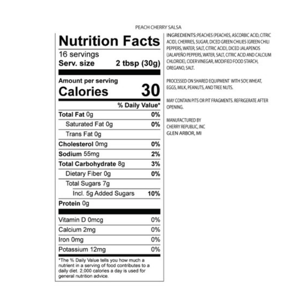 Cherry Republic - Peach Cherry Salsa - Ruffled Feather