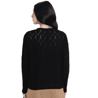 CLEARANCE - Black Sweater - Midnight Ink - Ruffled Feather