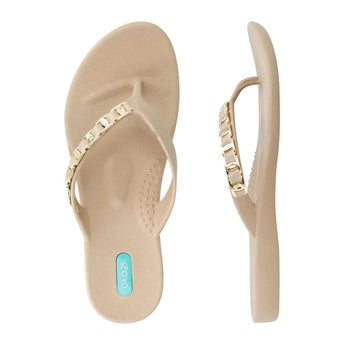 CLEARANCE - Chai Lyra Flip Flop - Ruffled Feather
