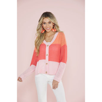 Clearance -Coral Barker Cardigan - Ruffled Feather