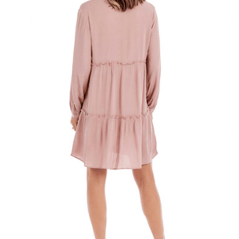 CLEARANCE Esther Tiered Dress - Mauve - Ruffled Feather