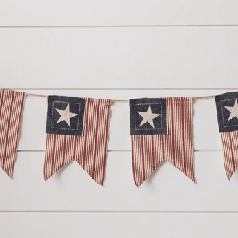 CLEARANCE Patch American Flag Banner - Ruffled Feather