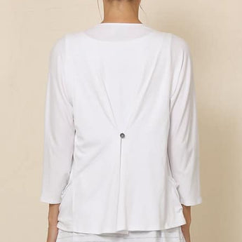 Clearance - White Casis Cardigan - Ruffled Feather