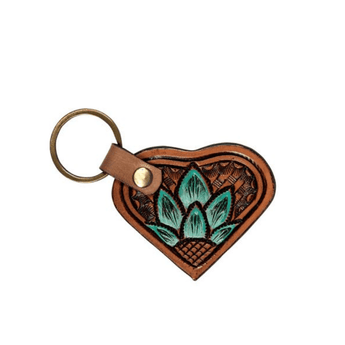 Desert Agave Heart Key Fob - Ruffled Feather
