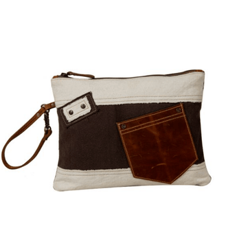 Designer Duo Pouch - Ruffled Feather