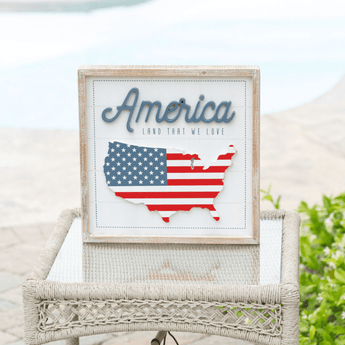 Every Summer has a Story / America Land We Love Double Sided Wooden Sign - Ruffled Feather