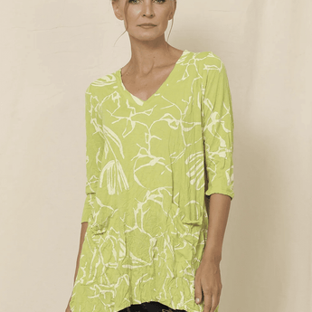 FINAL SALE CLEARANCE - Baltic Crinkle Liloude Tunic - Ruffled Feather