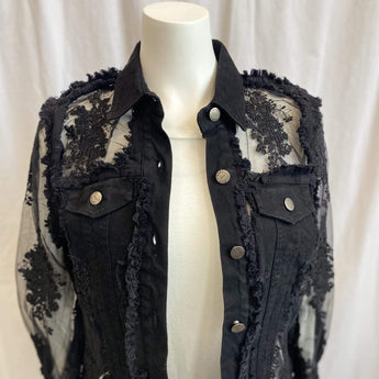 Floral Jacket - Black - Ruffled Feather