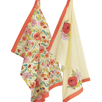 Flower Party Tea Towels - Ruffled Feather