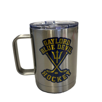 Gaylord Blue Devil Stainless Steel Mug Tumbler - Ruffled Feather