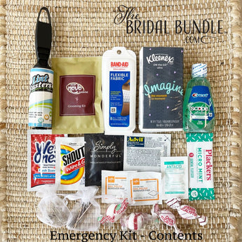 Glitter Mrs. Survival Bride Emergency Kit – Custom Date - Ruffled Feather