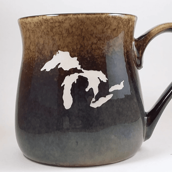 Great Lakes Tan to Beige 26oz Tavern Mug - Ruffled Feather