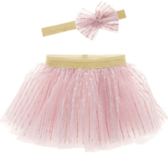 Head Band and Tutu Set - Rose Pink - Ruffled Feather