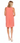 Inman Ribbed Dress Pink Coral - Ruffled Feather