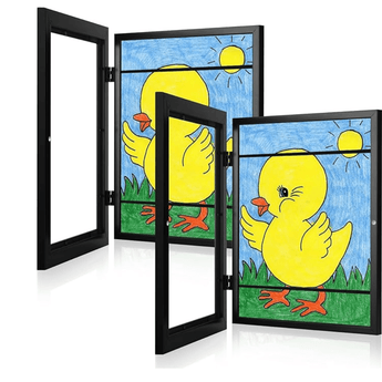 Kid's Hanging Art Frame - Ruffled Feather