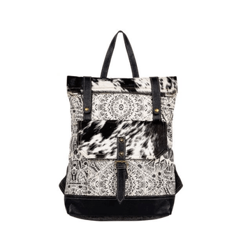 Le Medallion Rider Backpack - Black - Ruffled Feather