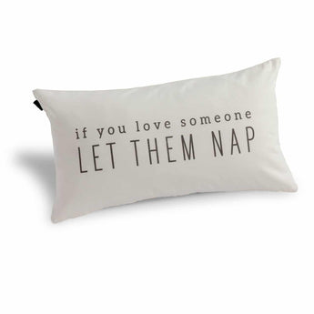 Let Them Nap Pillow - Ruffled Feather