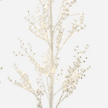 Lighted White Tree-51.25" - Ruffled Feather
