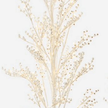 Lighted White Tree- 67" - Ruffled Feather