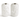 Tall White Ceramic Vase w/ Raised Flowers - Ruffled Feather