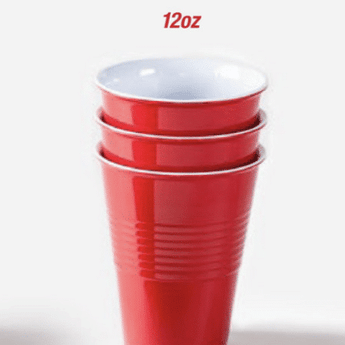 Melamine Cup, Red Solo, 4pk 12oz