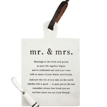 Mr. & Mrs. Marble Serving Board