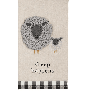 Sheep Applique Towel