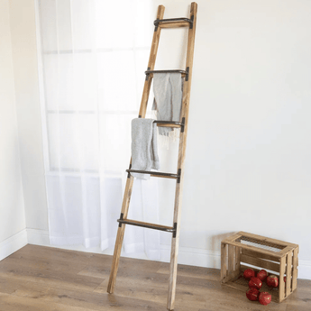 Wood &amp; Metal Ladder Décor