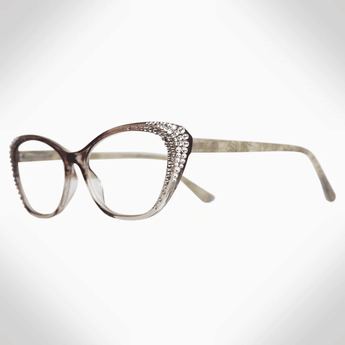 Sasha Crystal and Marble Reading Glasses w/ Blue light Filter