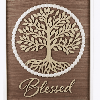 Tree of Life Wall Art w/ Wooden Frame