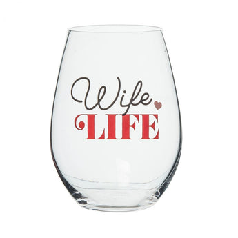Wife Life Wine Glass