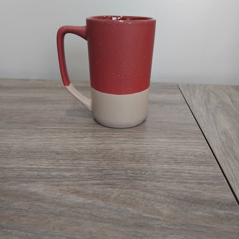 Paw Print 16oz Red to Tan Boulder Mug