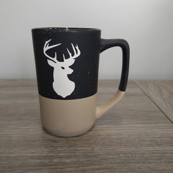 Buck 16oz Black to Tan Boulder Mug