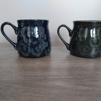 Michigan Roots Outline 16oz Marbled Tavern Mug ( Forest Green or Marine Blue) (Copy)