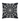 18" Black Cotton Pillow with White Beaded Spider Web - Ruffled Feather