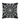 18" Black Cotton Pillow with White Beaded Spider Web - Ruffled Feather