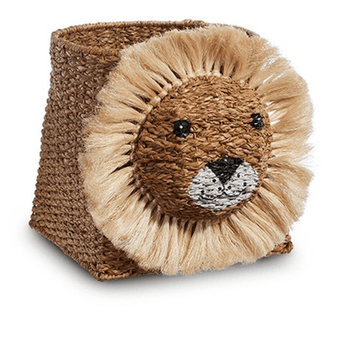 18" Lion Basket - Ruffled Feather