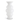 19.75" White Glass Ribbed Hourglass Fluted Vase - Ruffled Feather