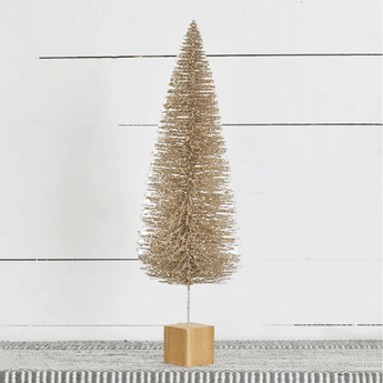 23.6" Champagne Holiday Tree - Ruffled Feather